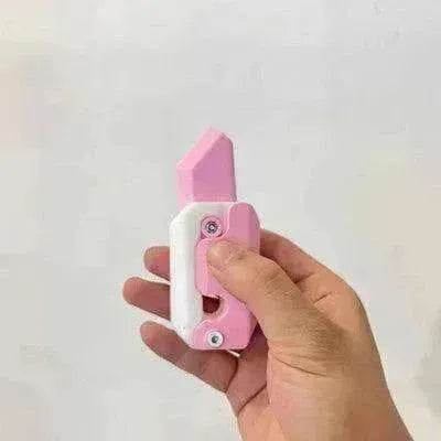 Impression 3D Gravité Cub Sauteur Petit Radis Mini Couteau Modèle