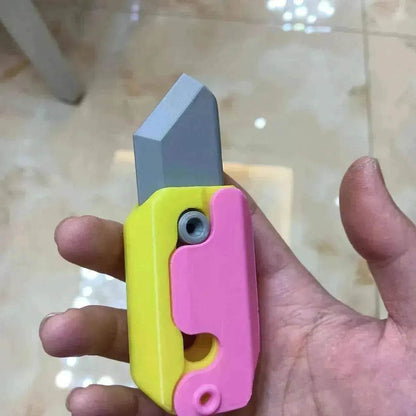 Impression 3D Gravité Cub Sauteur Petit Radis Mini Couteau Modèle