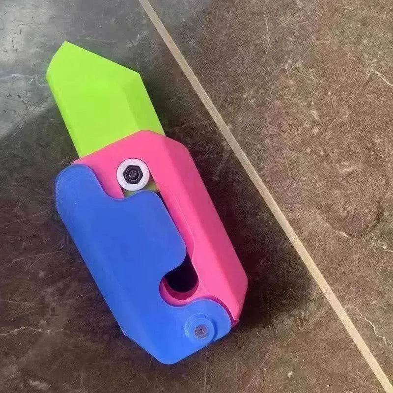 Impression 3D Gravité Cub Sauteur Petit Radis Mini Couteau Modèle