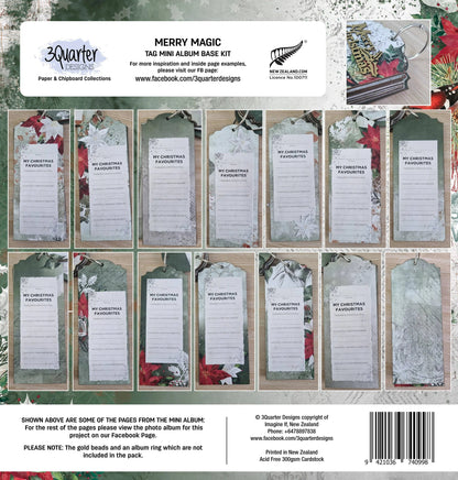 3Quarter Designs - Kit de base mini-album - Merry Magic