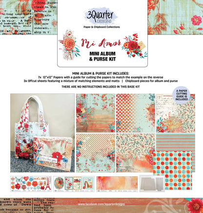 3Quarter Designs - Mini Album & Purse Kit - Mi Amor