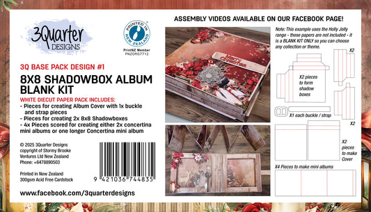 3Quarter Designs 8x8 Double Shadow Box and Album Kit