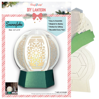 CrafTreat DIY Paper Lanterns - Snowglobe