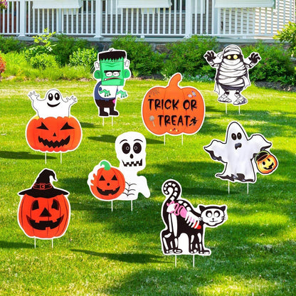 METBOU Halloween Decoration Outdoor Set Of 8 Halloween Decoration Patio Ornaments-Selling On Amazon Is Prohibited