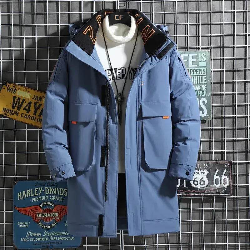Automne Hiver Doudoune de travail mi-longue homme