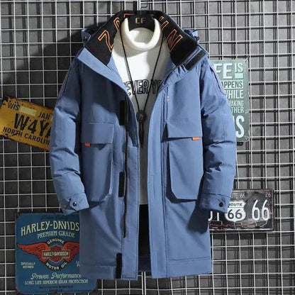 Automne Hiver Doudoune de travail mi-longue homme