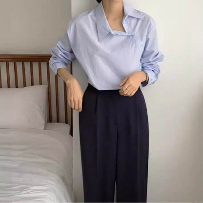 Professional Office Business Long sleeve cotton work shirt for women