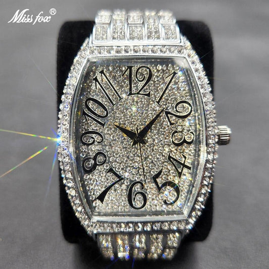 Montre Tonneau Diamants Populaire