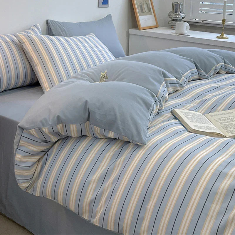 Pure Cotton Class A Four-piece Quilt Cover Household Pure Cotton Bed Sheet Duvet Cover
