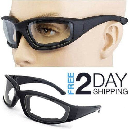 Cycling Sunglasses Chopper Outdoor Sports Glasses For Men Women Wrap Around UV400 Protection For Fishing Driving Glasses Windproof Clear Lens