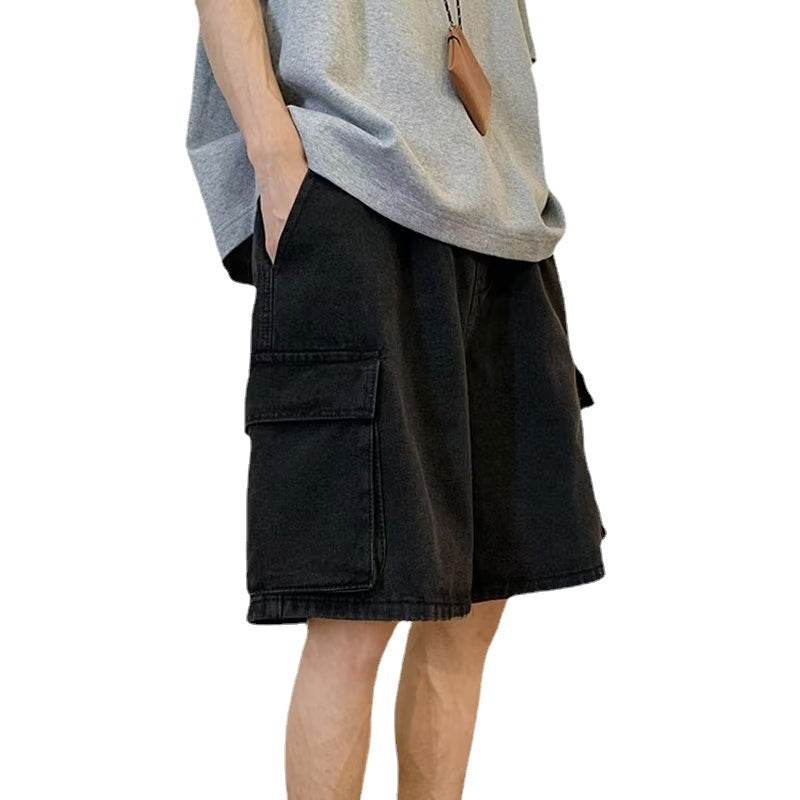 Baggy Denim Cargo Shorts For Men Jeans - Fashion Work Clothes