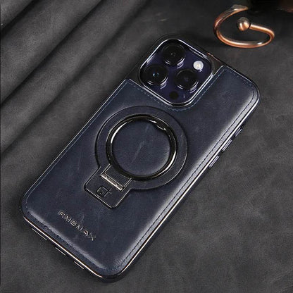 Luxury Magnetic Bracket Phone Case Business Drop-resistant Leather Case