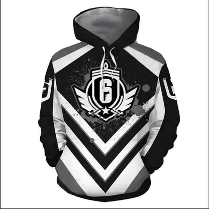 Sweat à capuche pull imprimé numérique 3D
