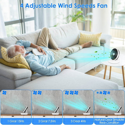 Foldable Rechargeable Portable Remote Control Desk Fan