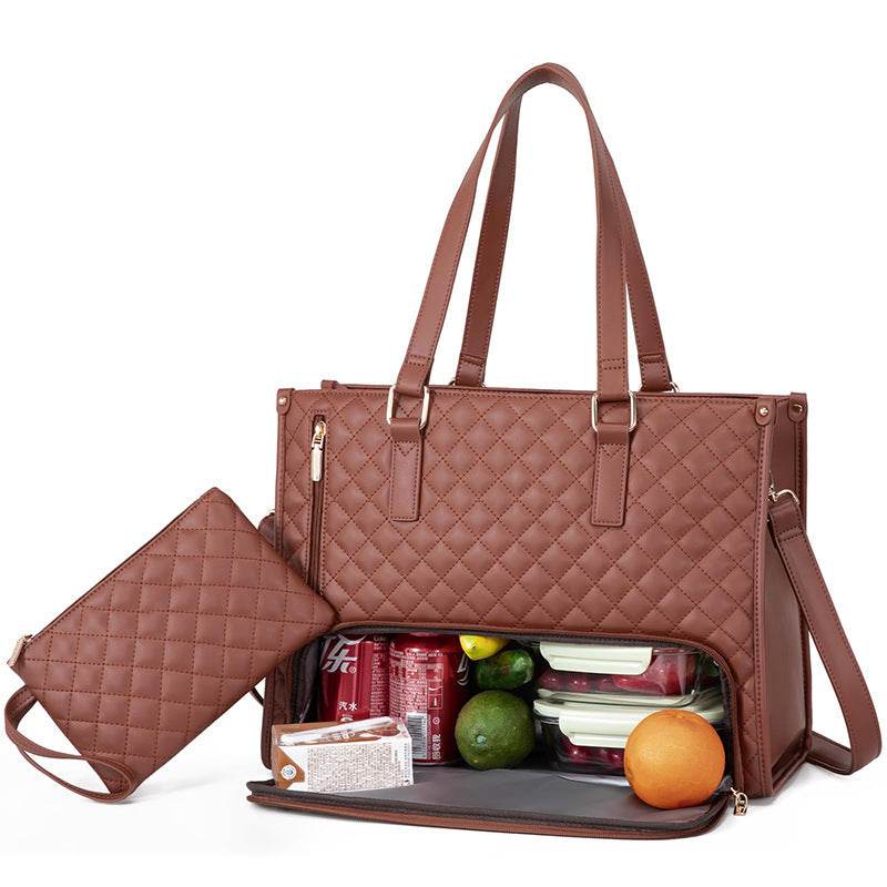 Women Stylish Fashion Commute Office Insulated Work Handbag Lunch Bag