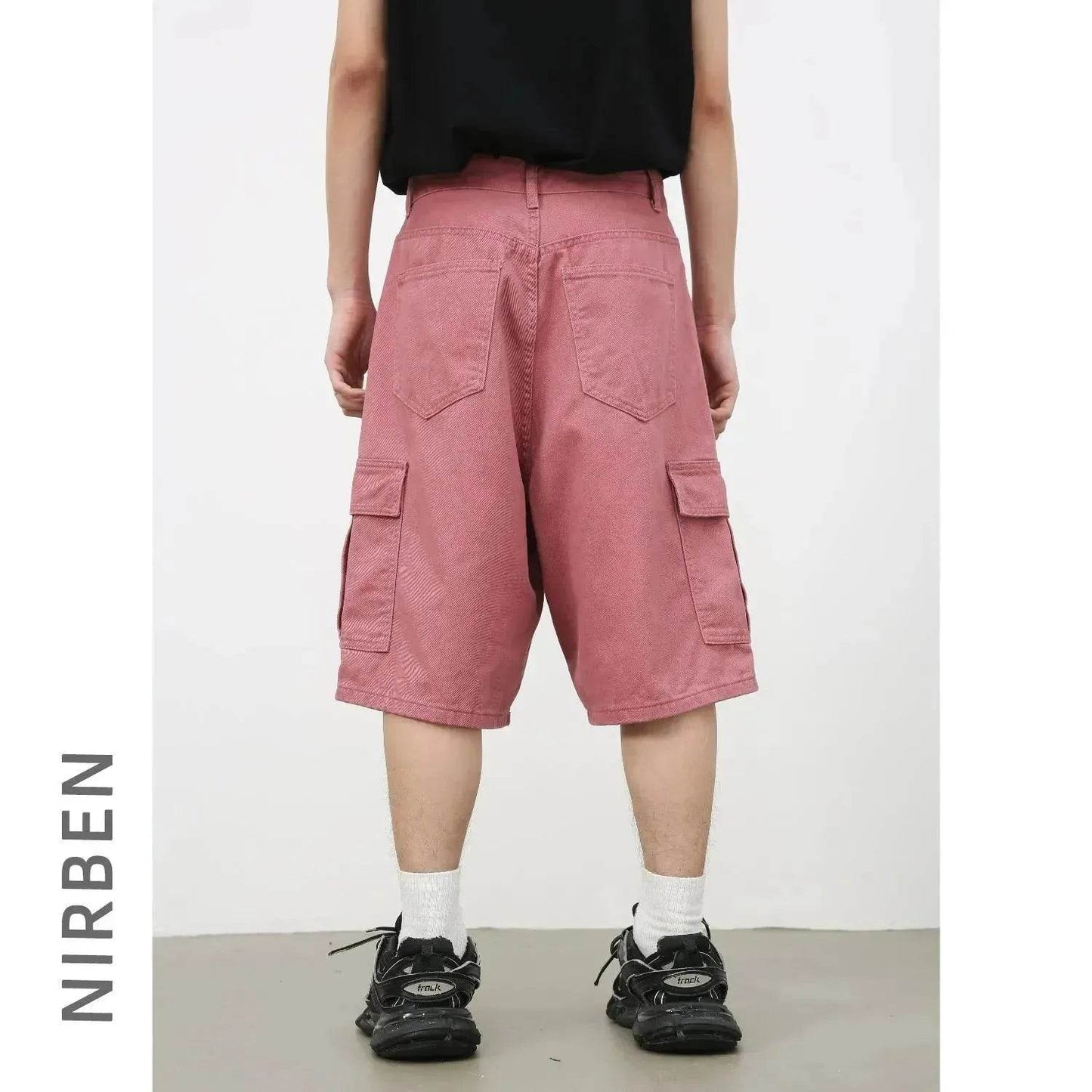 Men's Baggy Dad Shorts Jeans Denim Summer New Straight Wide-leg Workwear Denim Shorts  for Men Loose Leisure All-matching Shorts