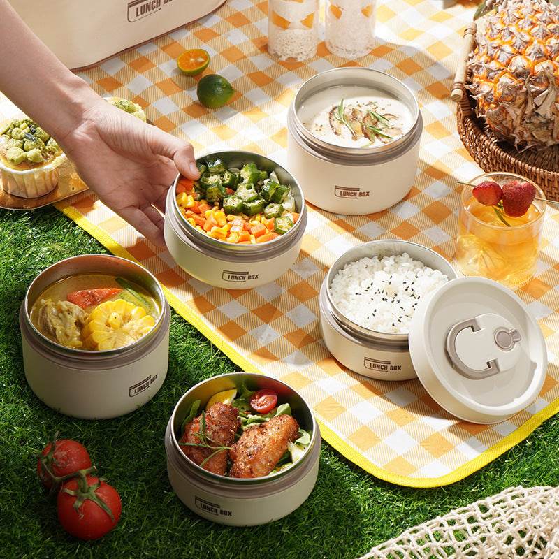 Portable PP 304 Stainless Steel Work Lunch Box