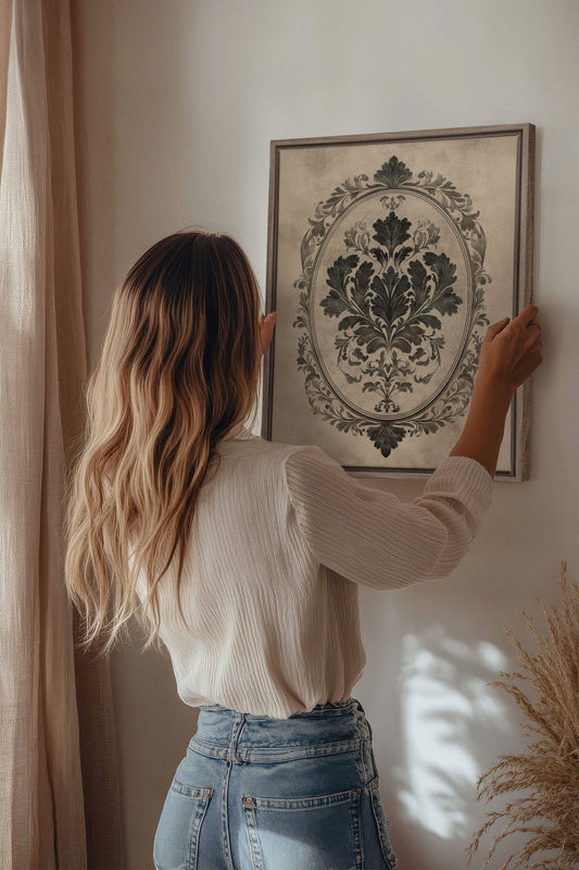 FLORAL MAJESTY, Stretched canvas artwork