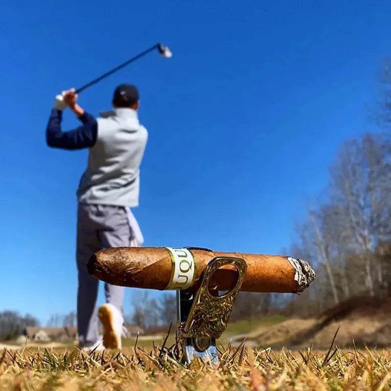 Support à cigares métallique pour voiturettes de golf