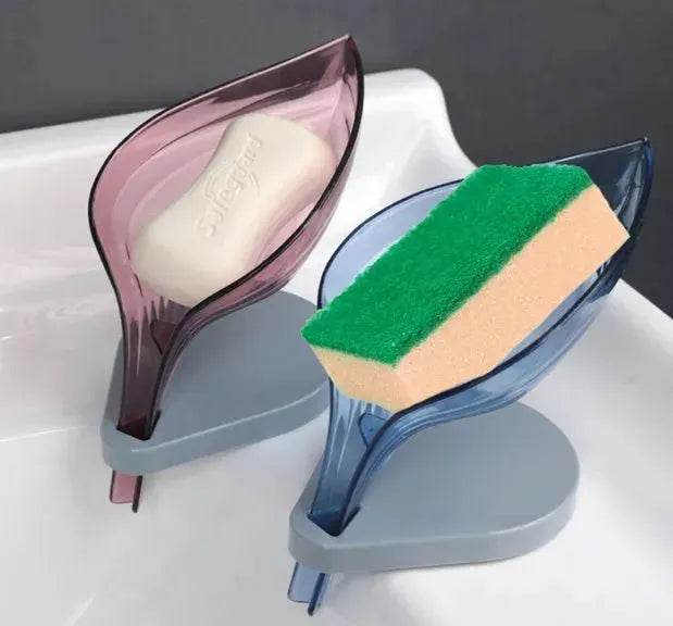 Leaf shaped Suction Soap dish