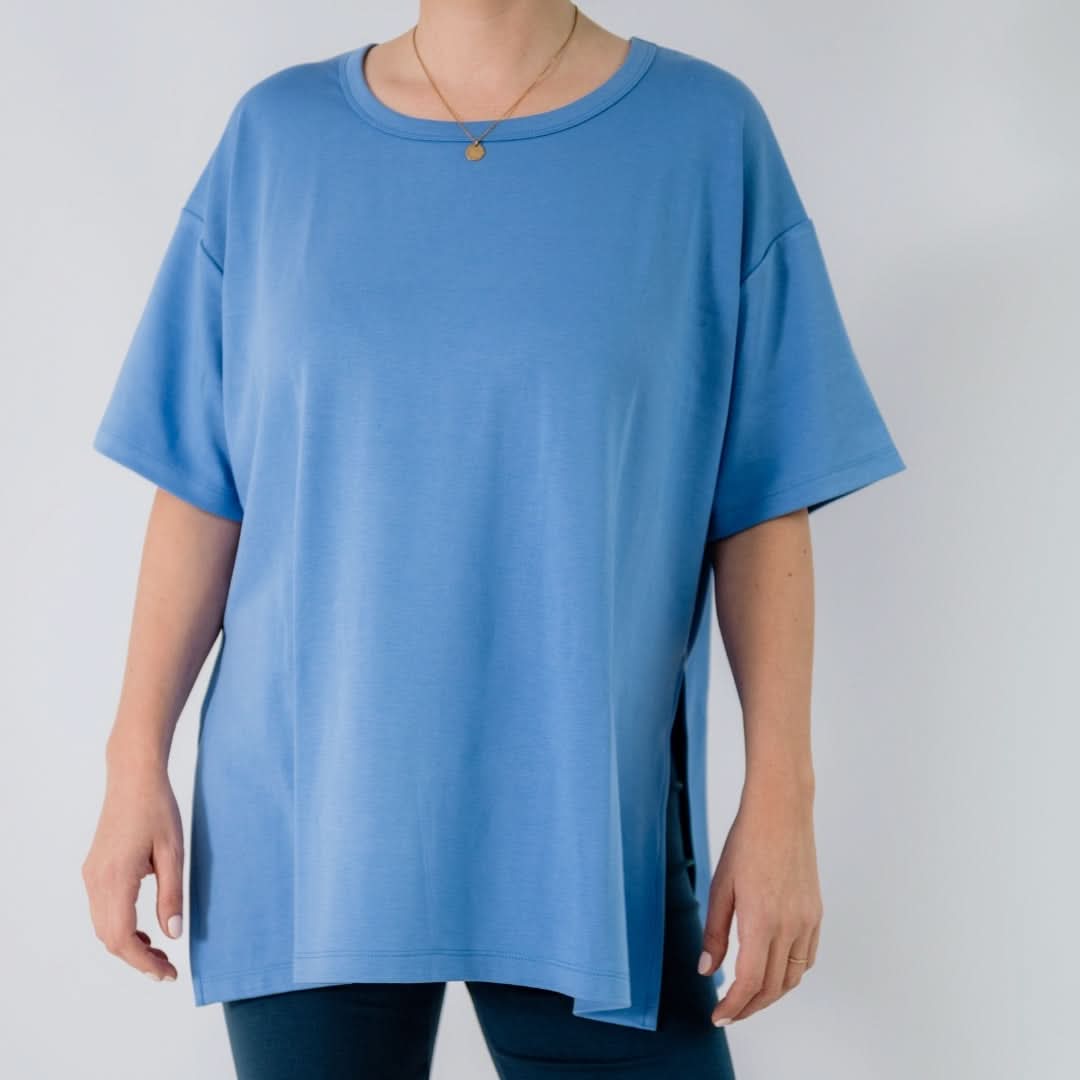 Ladies Bamboo Oversized T-Shirt | Taffy Pink