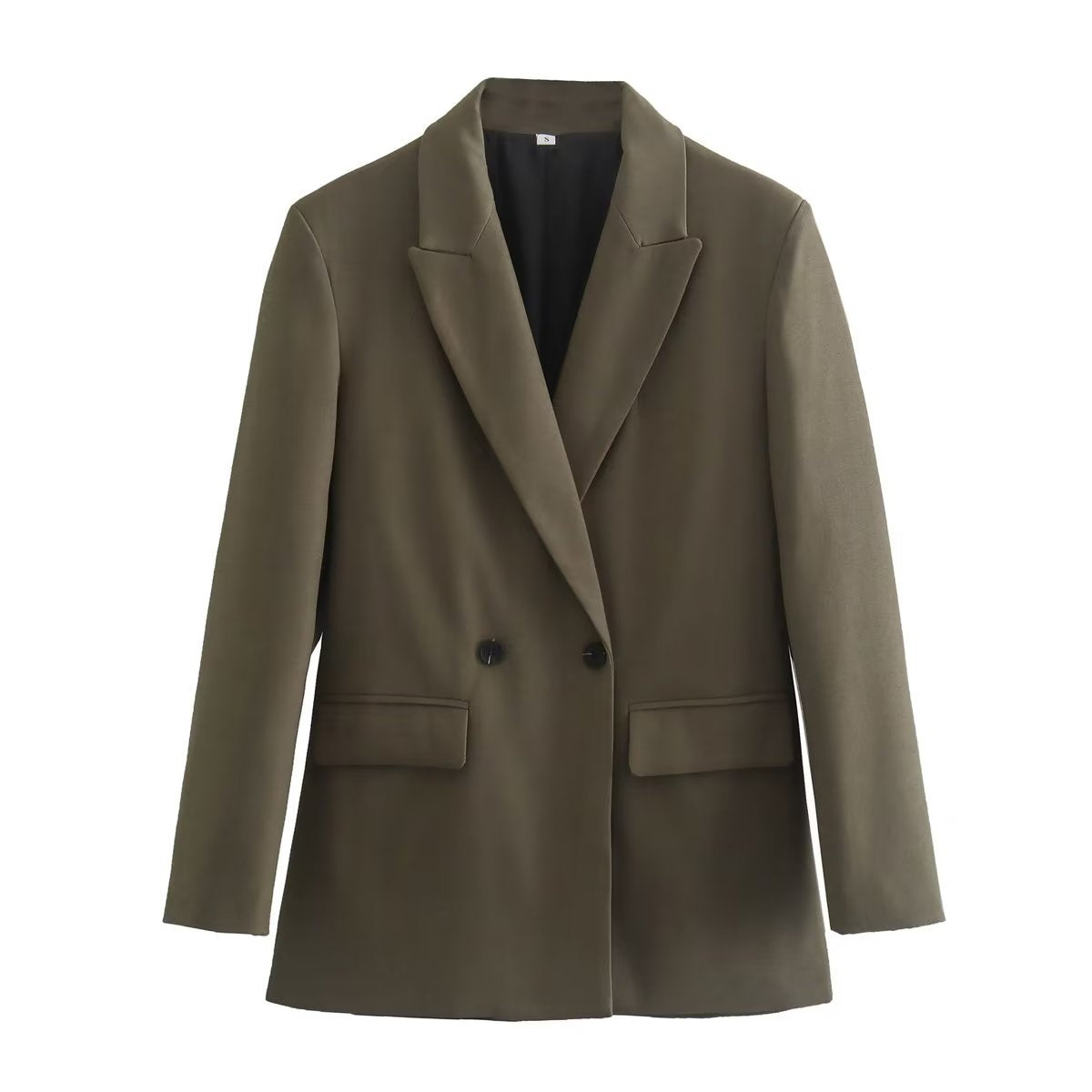 Women’s Two-Button Blazer – Elegant Street Style Tailored Jacket for Casual & Workwear
