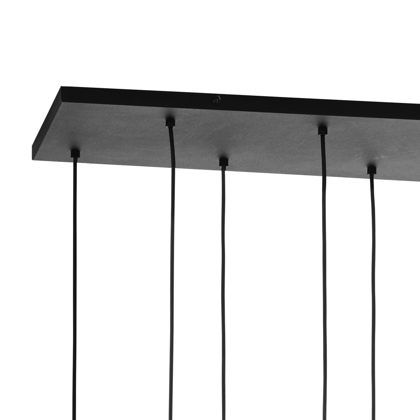 CUBUS Graphite Glass Scandinavian Pendant Light Fixture for Kitchen Island, Dining Room & Living Room (8-Light)