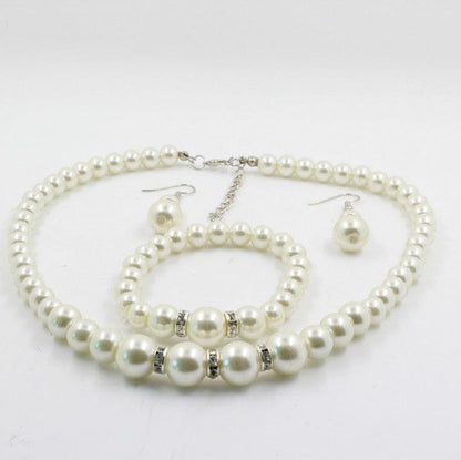 Bridal pearl jewelry set