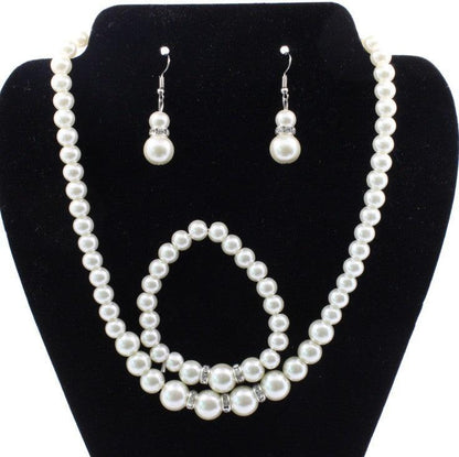Bridal pearl jewelry set