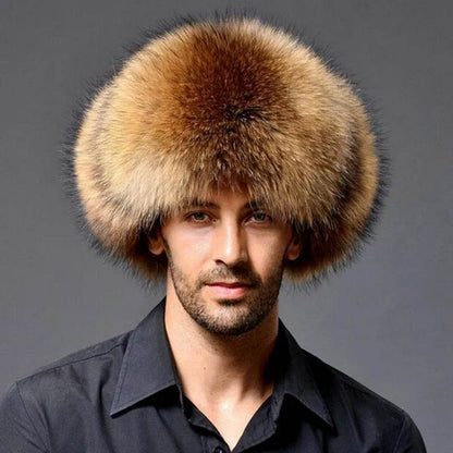 Bonnet cache-oreilles – Chapeau d'hiver chaud en cuir artificiel coupe-vent