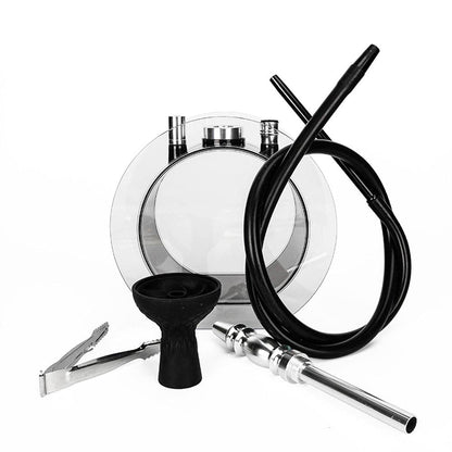 Acrylic round pot hookah set