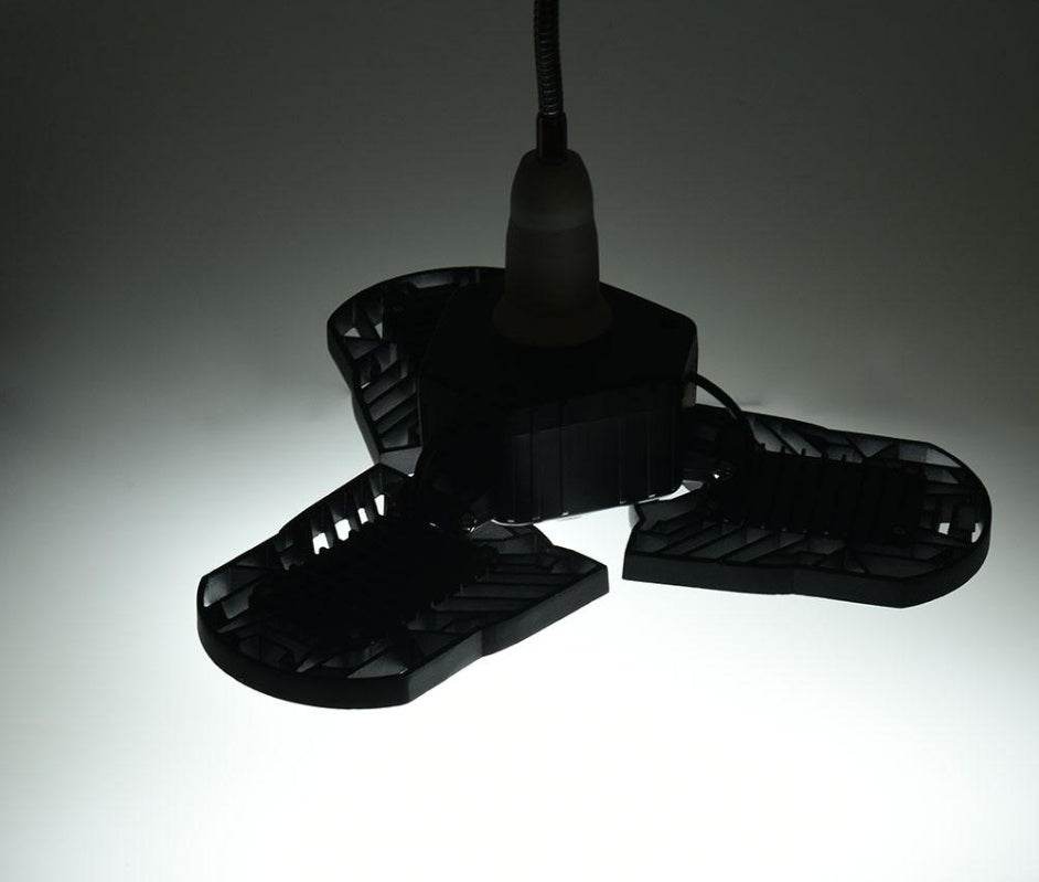 Lampe de garage déformable, lumière de radar, lampe industrielle d'entrepôt, éclairage domestique haute intensité