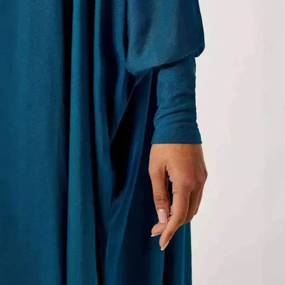 Batwing Sleeve Plain Abaya for ArabArab Women Eid Jalabiya for Women Islamic Wear for Women