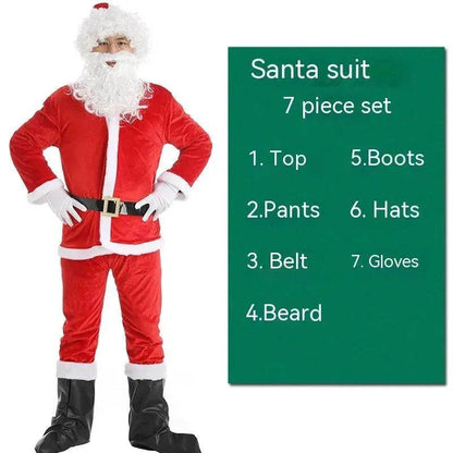 Christmas Costume Men's And Women's Clothing Full Set Performance Costume