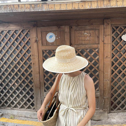 Summer Travel Leisure French Retro Hat Women's Top Wide Brim Straw Sun Hat for women