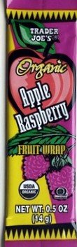 Feuille de fruit bio Trader Joe's, Pomme Framboise, 14g