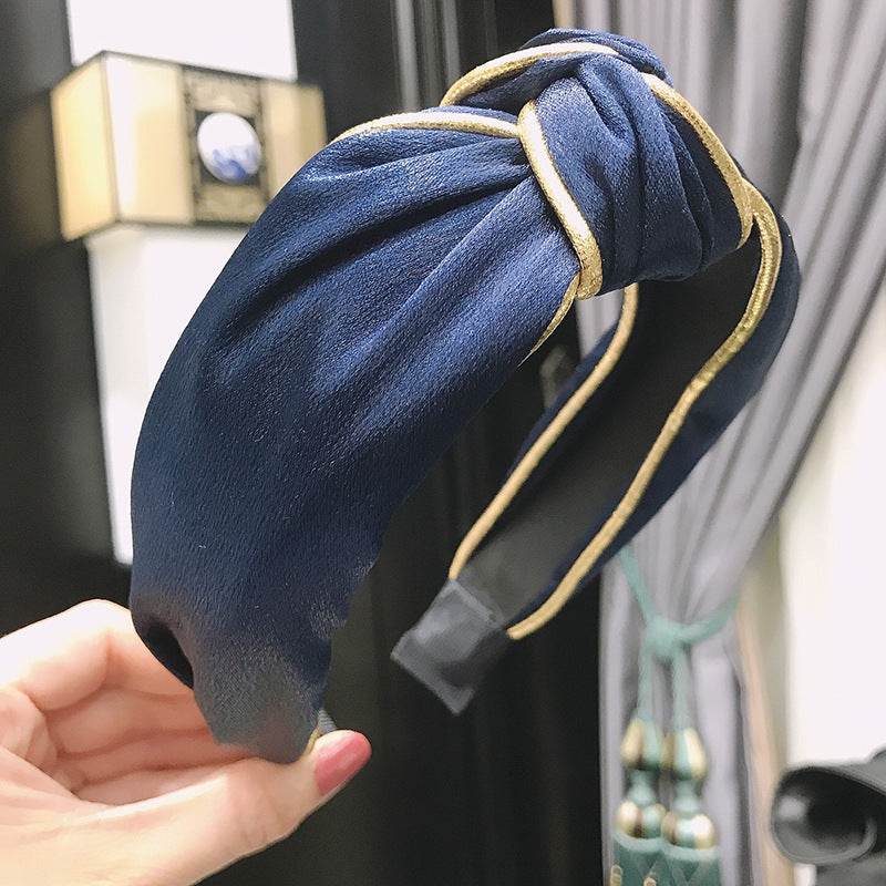 Bandeau turban à nœud supérieur pour femme