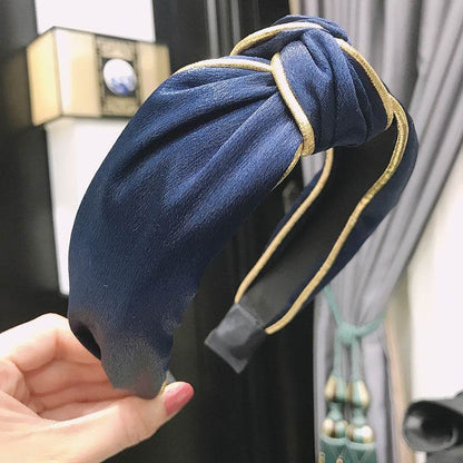 Bandeau turban à nœud supérieur pour femme