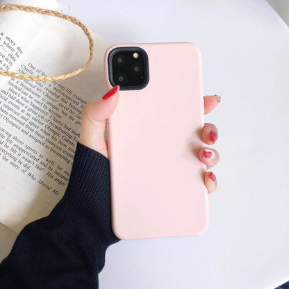 Plain Soft Silicone Mobile iphone phone case Unisex