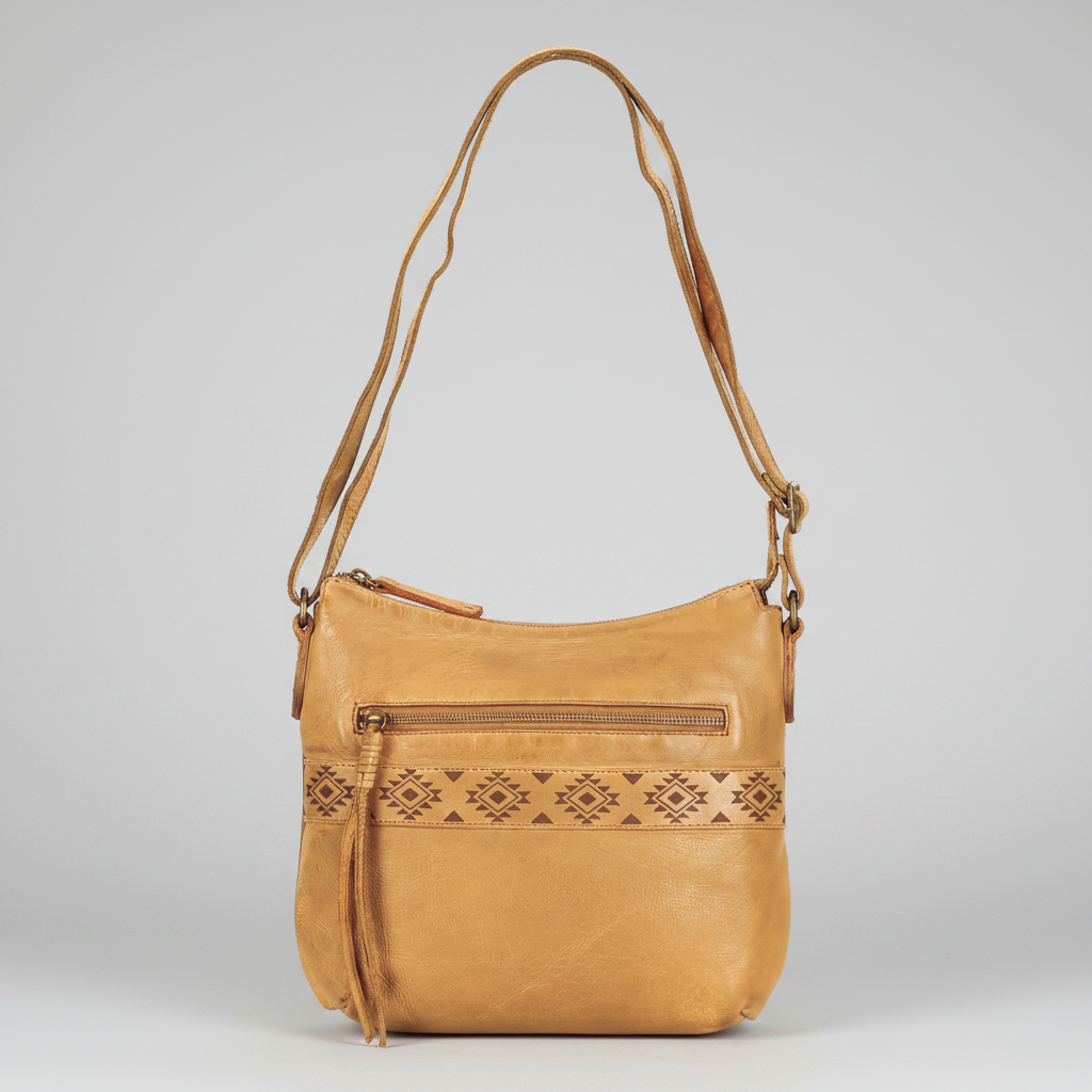 MET Crossbody Bag with Aztec Design