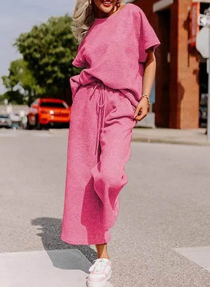 Coord fashion spring and summer 2 piece pant set women
