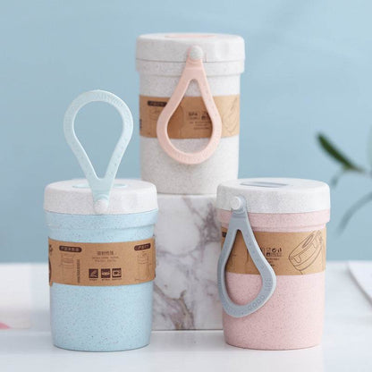 Plastic Microwaveable Sealing food and Beverage Cup Carrier
