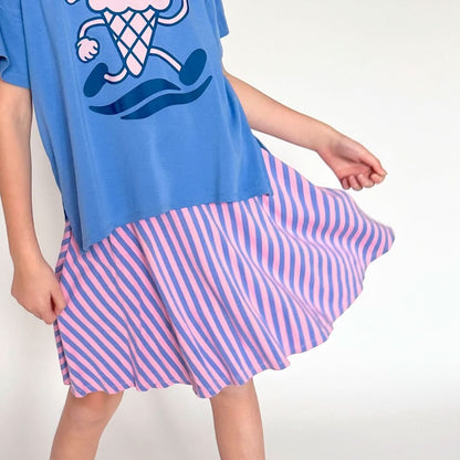 Kids' Bamboo Skort | Parlour Stripe