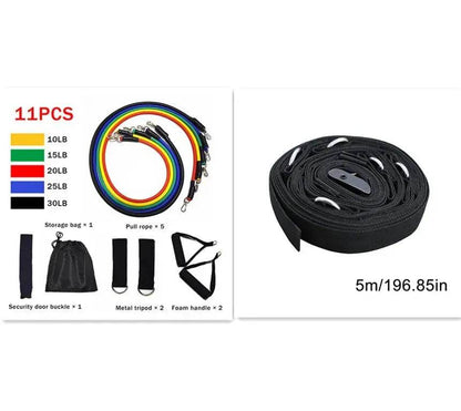 Fitness Rally Elastic Rope Resistance Band set