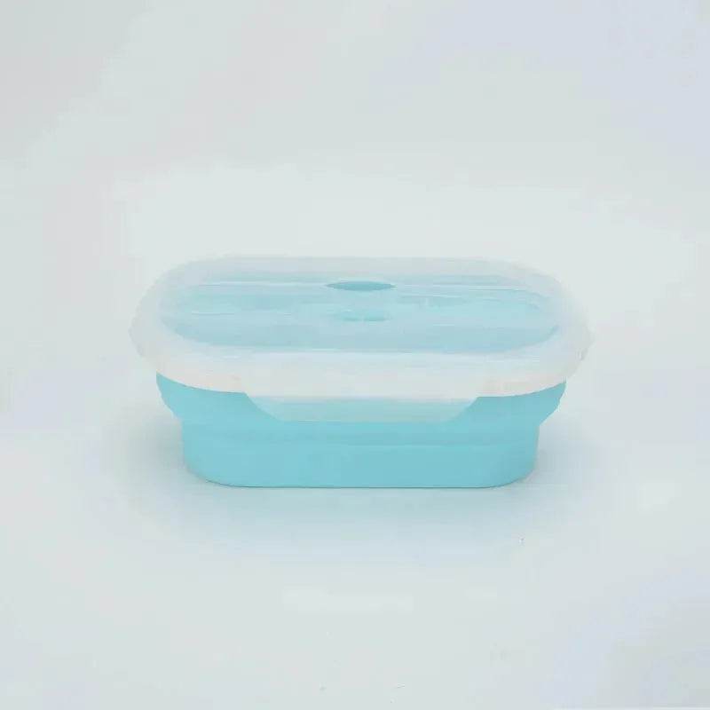 Portable Silicone Foldable Compressible Lunch Box container