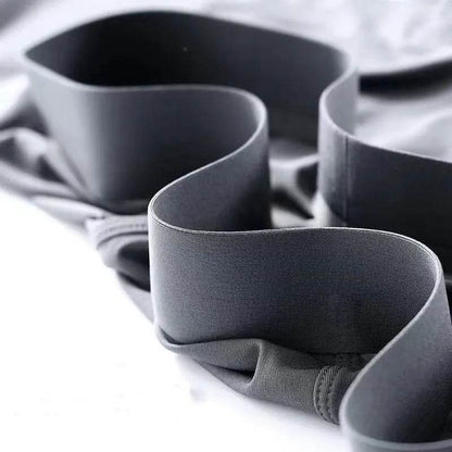 Men's 4-pack Plain Mid waist Boxer Brief Ice Silk Underwear.