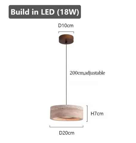 Wabi-Sabi Pendant Light – Minimalist Vintage Bedroom Bedside Hanging Lamp