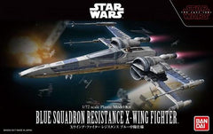 Maquette Star Wars X-Wing de la Résistance de l'Escadron Bleu (Les Derniers Jedi) à l'échelle 1/72
