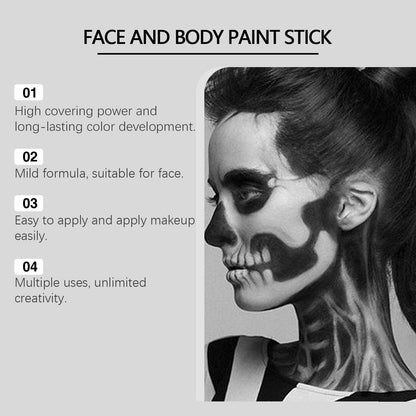Halloween Face Colored Drawing Crayon Suit