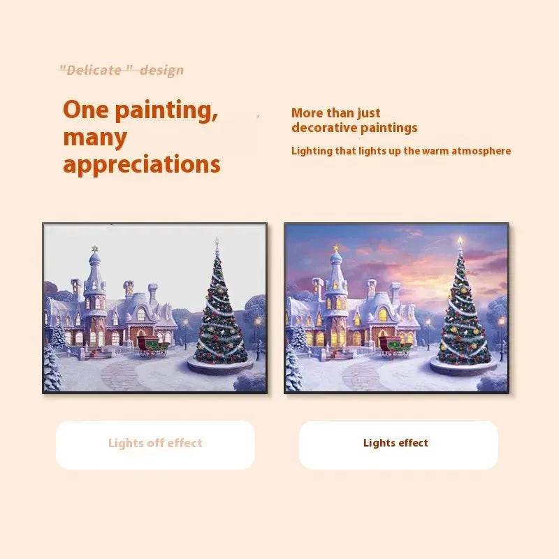 Christmas Luminous Painting Bluetooth speaker integrated gift idea